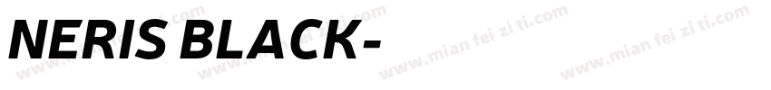 NERIS BLACK字体转换